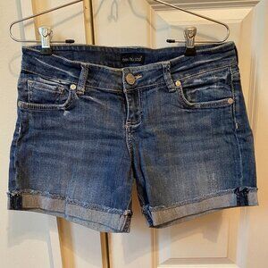 See Thru Soul Denim Distressed Jean Shorts